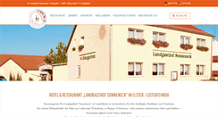 Desktop Screenshot of landgasthof-sonneneck.de